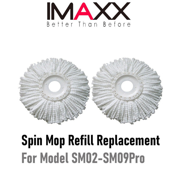 IMAXX Micro Fiber Spin Mop Refill Set For Model SM01-SM09